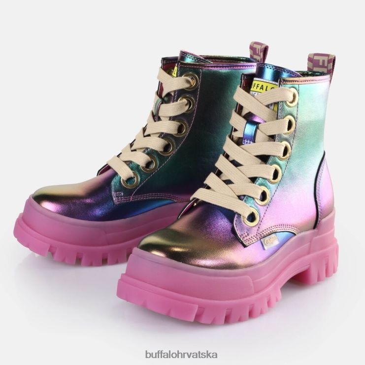 sirena ljubičasta Buffalo aspha lace up hi gležnjača vegan |čizme TDD6T439